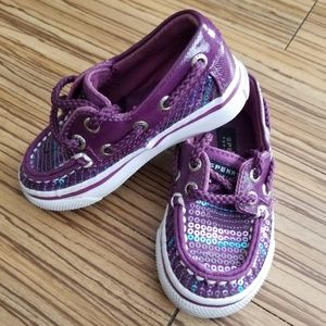 Purple Sperry size 5